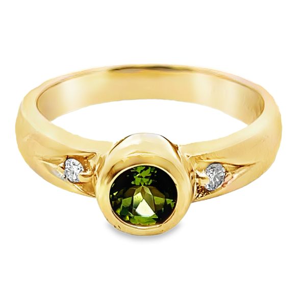 Made By Graham 14ky .59ct Peridot Diamond Accents Ring Graham Jewelers Wayzata, MN