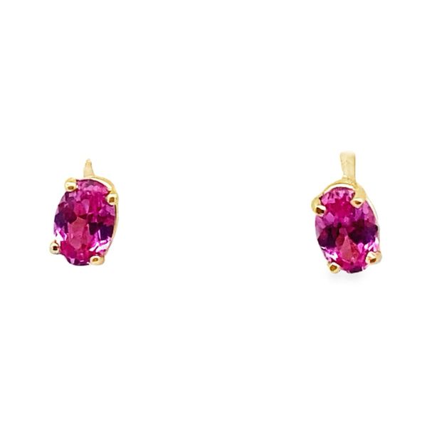 Made By Graham 14Ky  6 x 4mm Oval Pink Sapphire Earrings Graham Jewelers Wayzata, MN