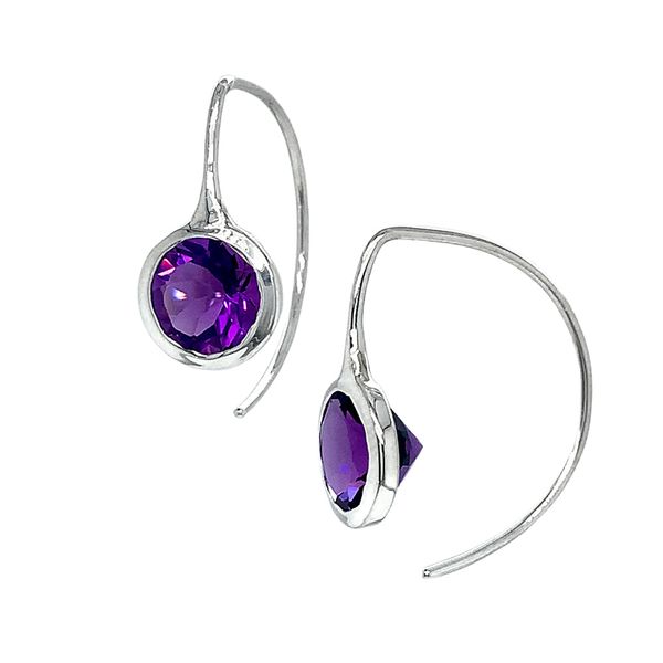 Toby Pomeroy EcoSilver 8mm Amethyst 17mm Comet Ear Huggers Graham Jewelers Wayzata, MN