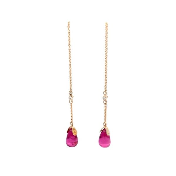 Toby Pomeroy Comet Threader Pink Tourmaline Bullet Cab Graham Jewelers Wayzata, MN