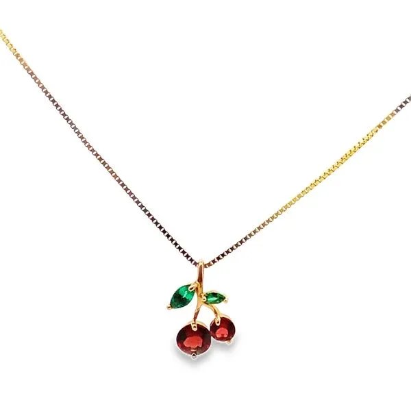 14ky Milor Multicolor Gemstone Necklace 17