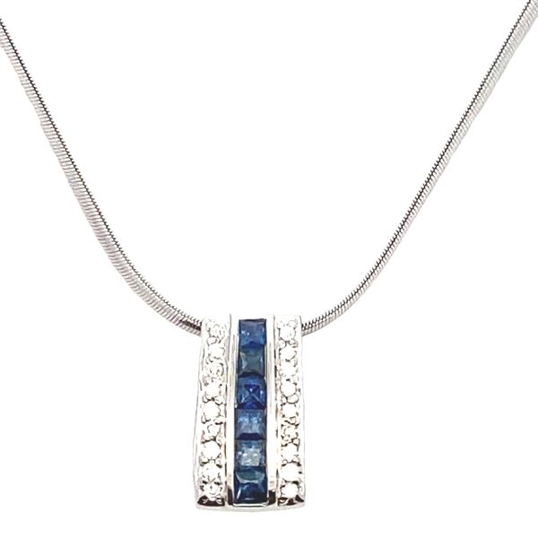 14kw Sahhire and diamonds pendant necklace Graham Jewelers Wayzata, MN