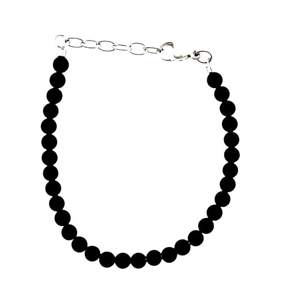 Italgem Black-IP-S.Steel Matte 4mm Onyx Bracele Graham Jewelers Wayzata, MN
