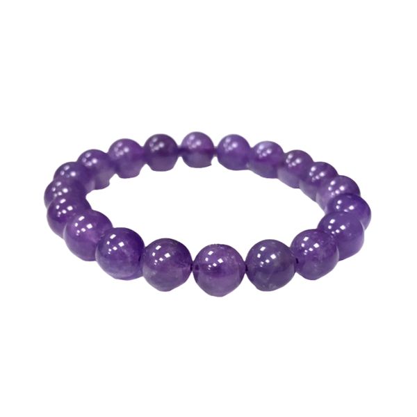 Smooth Amethyst Gemstone Beaded Bracelet Graham Jewelers Wayzata, MN