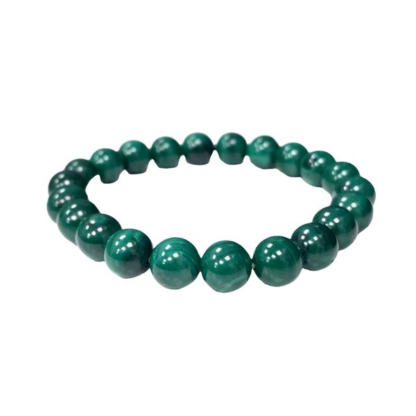 Polished Malachite Beaded Bracelet Graham Jewelers Wayzata, MN