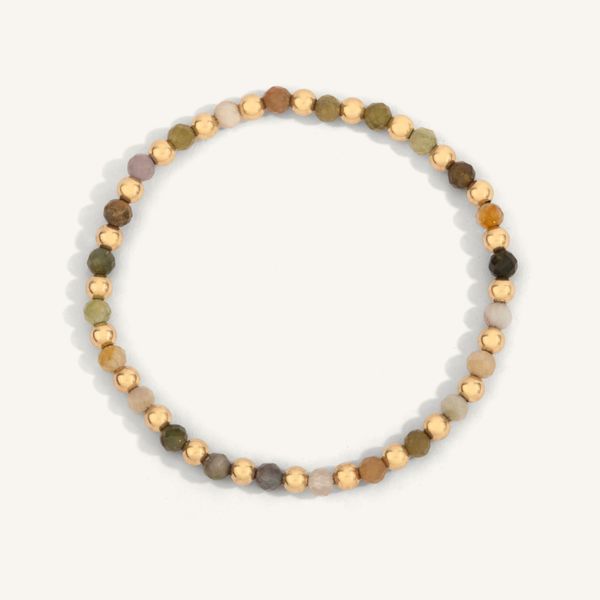 Tourmaline & 14kt Gold Filled Harmony Gemstone Bead Bracelet Graham Jewelers Wayzata, MN