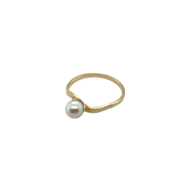 ESTATE 14ky pearl solitaire ring Graham Jewelers Wayzata, MN