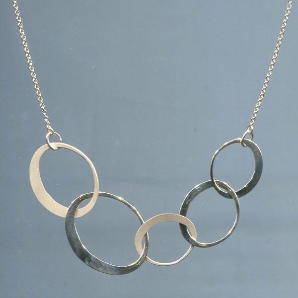 Toby Pomeroy 14k Yellow EcoGold Two Tone 5 Link Necklace Graham Jewelers Wayzata, MN
