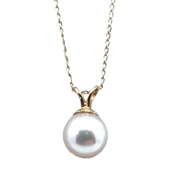 14ky 7.6mm Pearl necklace 18'' Graham Jewelers Wayzata, MN