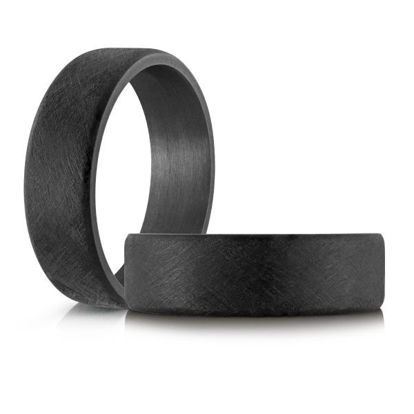 Scratch Finished Black Tantalum Wedding Band Image 2 Graham Jewelers Wayzata, MN