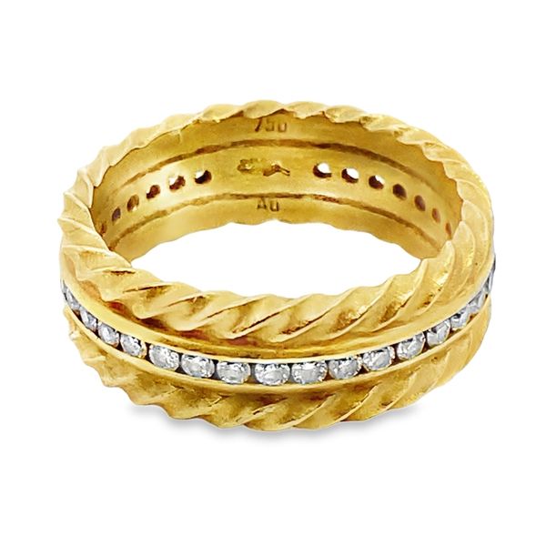 ESTATE 18ky Diamond Wide eternity Band Graham Jewelers Wayzata, MN