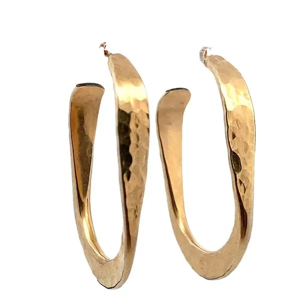 Hammered Gold Hoops Graham Jewelers Wayzata, MN