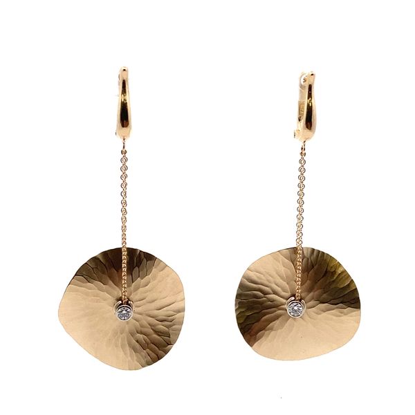 Toby Pomeroy Oasis Bezel Set Diamond Drop Earrings Graham Jewelers Wayzata, MN