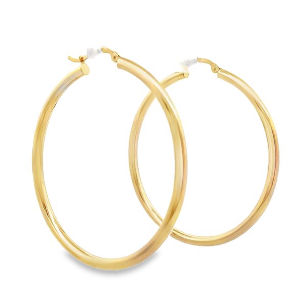 14Ky 2x20mm hollow tube hoop earrings Graham Jewelers Wayzata, MN