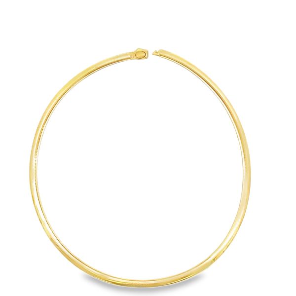 ESTATE Reversable white/yellow 14K 5mm omega necklace Graham Jewelers Wayzata, MN
