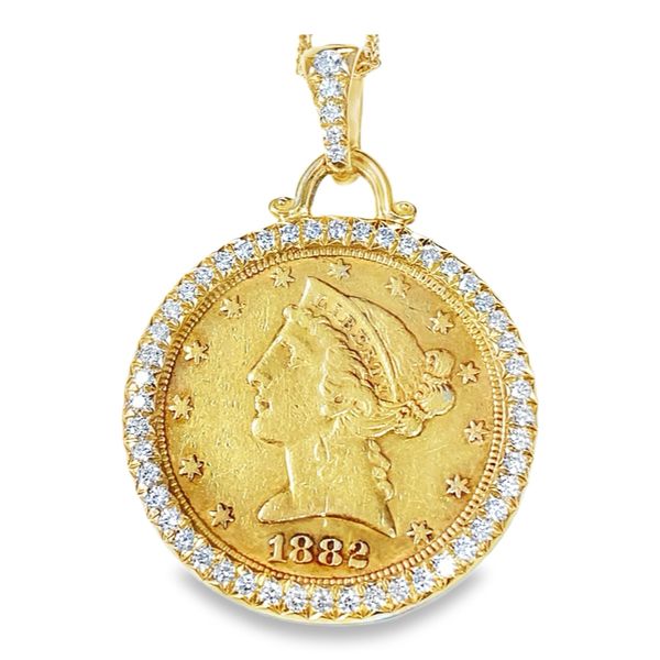 Yellow Gold United States Five Dollar Coin Pendant Graham Jewelers Wayzata, MN