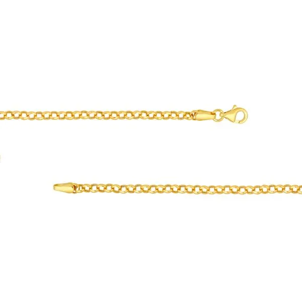 14 Karat Yellow Gold 2.80mm Hollow Rolo Chain Graham Jewelers Wayzata, MN