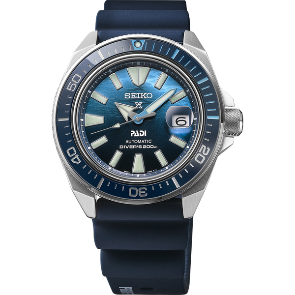 SEIKO Prospex PADI Special Edition blue dial date calendar Watch Graham Jewelers Wayzata, MN