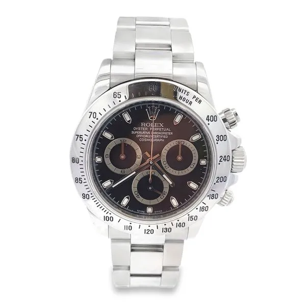 40MM DAYTONA Black Dial SS BEZEL, CASE & OYSTER BRACELET 10.17.2008 116520 Ser M607597 Graham Jewelers Wayzata, MN