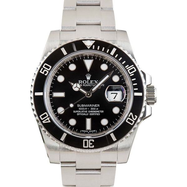 PREOWNED Rolex Submariner 2018 date black dial ceramic bezel Model 116610LN Graham Jewelers Wayzata, MN