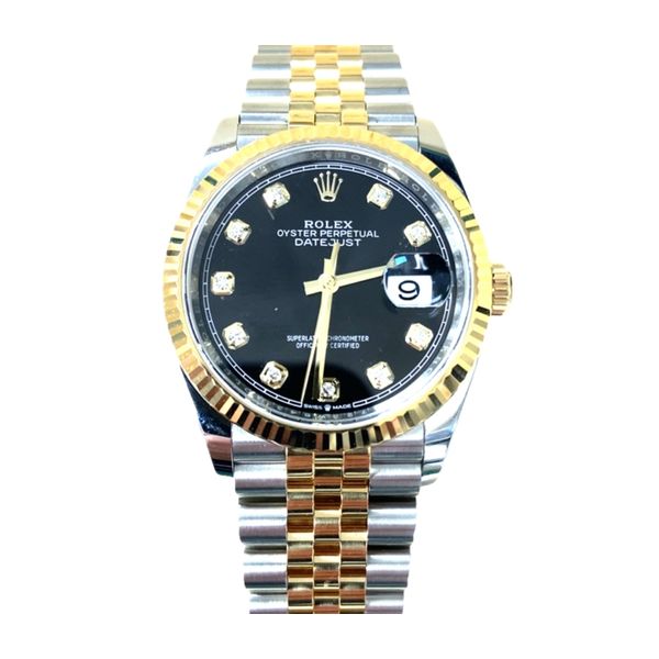 Pre-Owned Rolex Datejust Stainless Steel and 18-Karat Yellow Gold with diamond Dial Markers Graham Jewelers Wayzata, MN