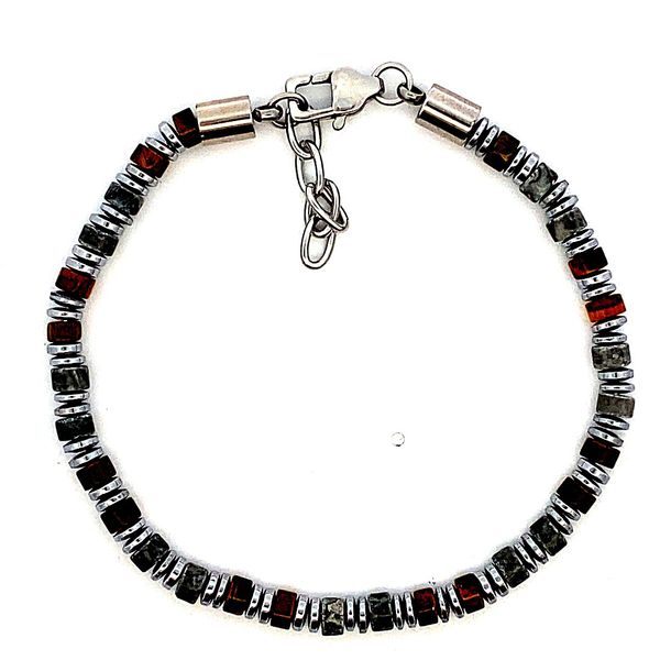 Tiger's Eye and Jasper Alternating Bracelet Graham Jewelers Wayzata, MN