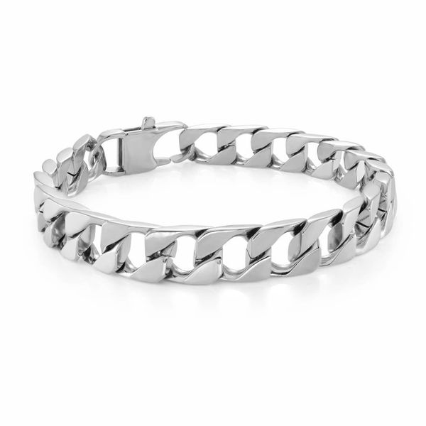 Stainless Steel Flat Curb Bracelet Graham Jewelers Wayzata, MN