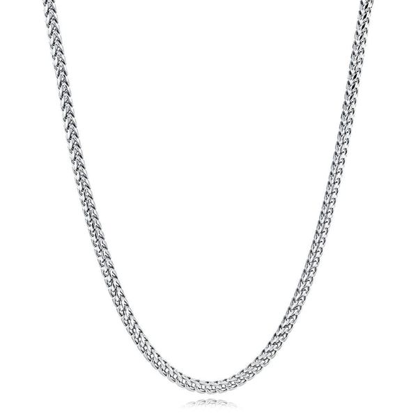 Stainless Steel Polished Round Franco Chain Graham Jewelers Wayzata, MN