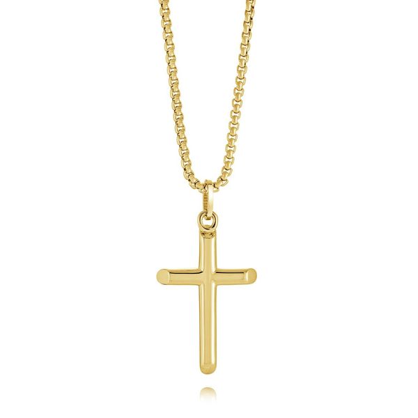 Italgem Stainless Steel Small Classic Cross necklace 18 inch Graham Jewelers Wayzata, MN