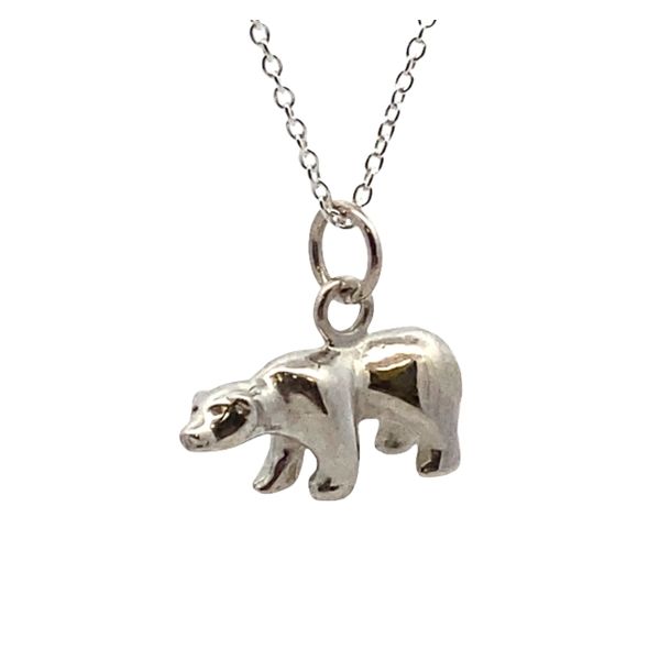 Made By Graham Sterling silver bear pendant 20 inch Graham Jewelers Wayzata, MN