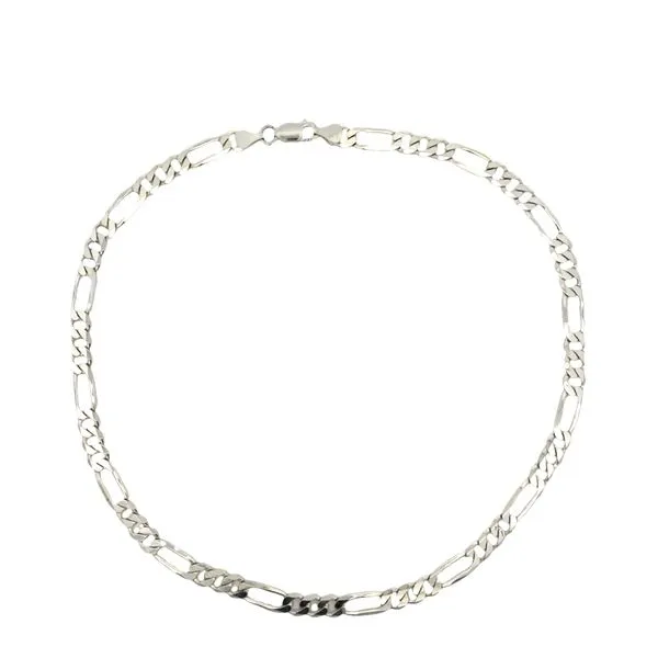 Sterling silver Figaro necklace 18
