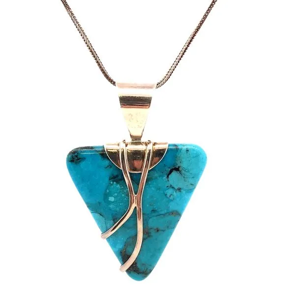 Sterling Silver Jay King Large Turquoise Arrow Pendant necklace Graham Jewelers Wayzata, MN