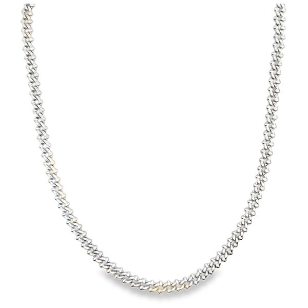 Sterling Silver  Spine Chain Necklace 26