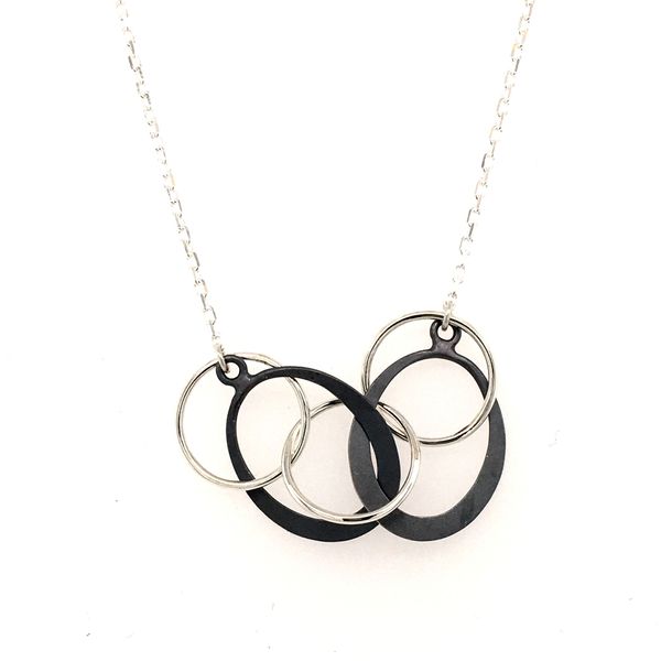 Toby Pomeroy EcoSilver/matte interlink Necklace Graham Jewelers Wayzata, MN
