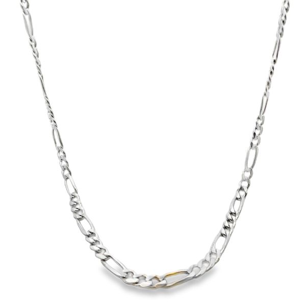 ESTATE 6.5mm sterling silver figaro 22