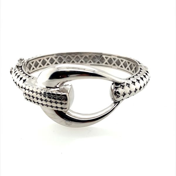 Sterling silver hinged buckele dot bracelet Graham Jewelers Wayzata, MN