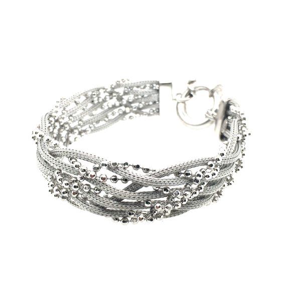 SS beaded mesh bracelet 7.5 inch Graham Jewelers Wayzata, MN