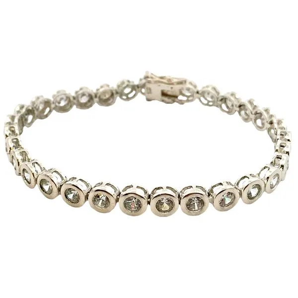Sterling silver CZ's Bezel set Tennis Bracelet Graham Jewelers Wayzata, MN