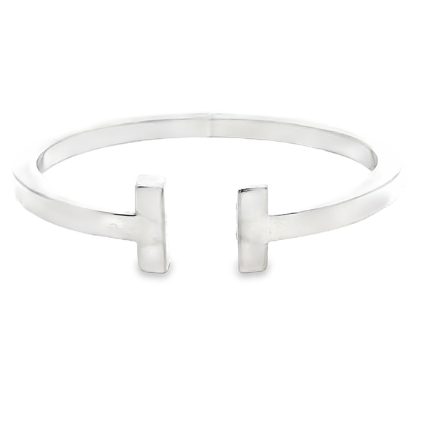 Sterling silver Tiffany & Co T Hinged Bangle Graham Jewelers Wayzata, MN