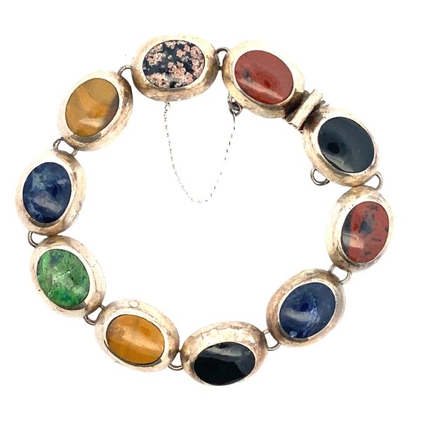 Sterling Silver Mexico Multigemstone bracelet Graham Jewelers Wayzata, MN