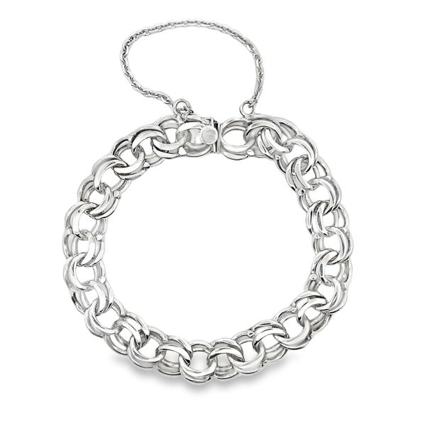 Sterling silver Double Link Chain Bracelet Graham Jewelers Wayzata, MN