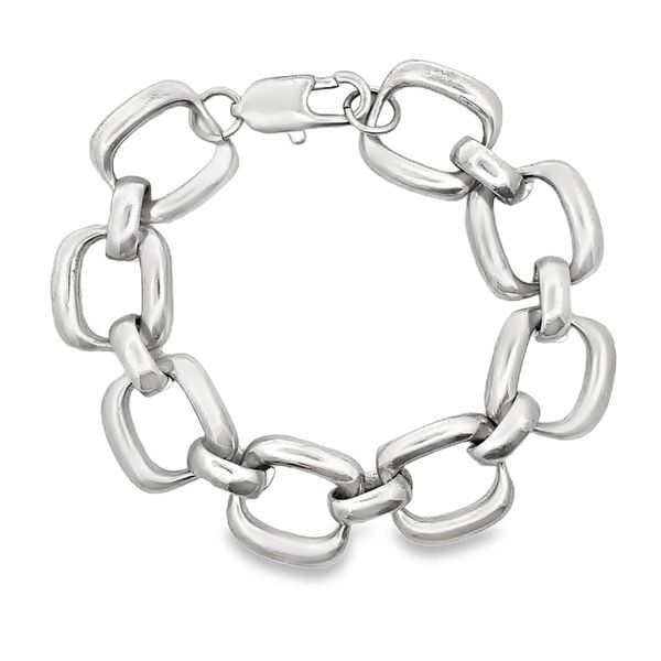 Sterling silver Oval Shaped Chunky Link Bracelet Graham Jewelers Wayzata, MN