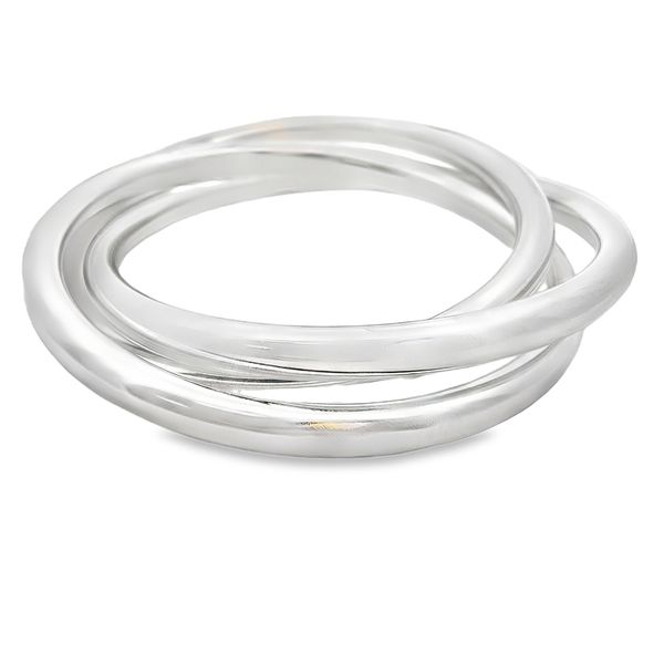 Sterling silver interlocking bangle set of 3 Graham Jewelers Wayzata, MN