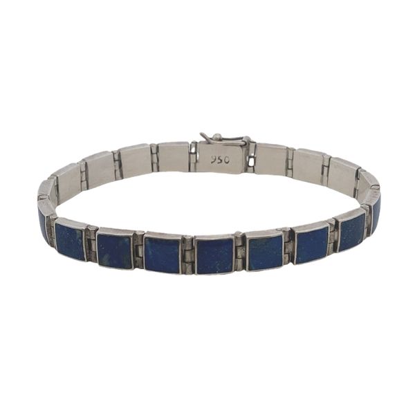 ESTATE Sterling Silver Lapis Inlay Bracelet Graham Jewelers Wayzata, MN