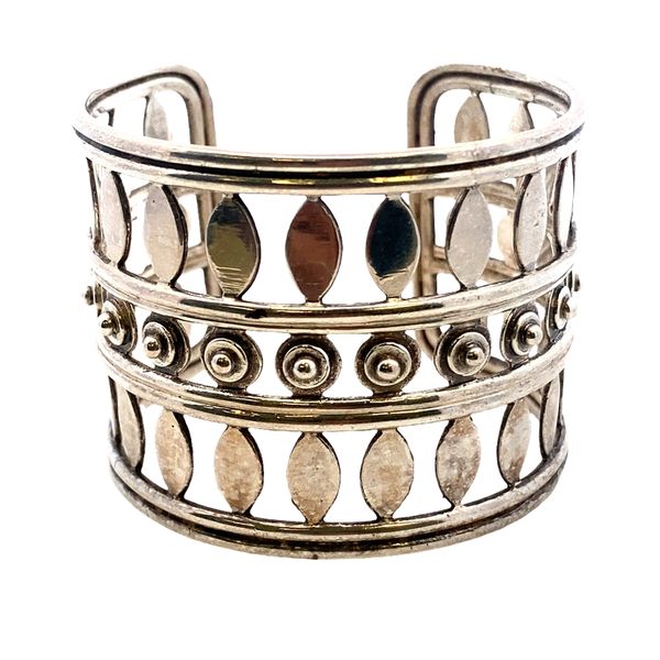 ESTATE Sterling Silver Open Work Cuff Bracelet Graham Jewelers Wayzata, MN