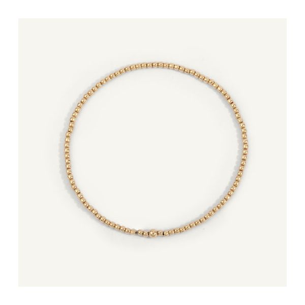 14k Gold Filled Shine Bright 2mm Bead Bracelet Graham Jewelers Wayzata, MN