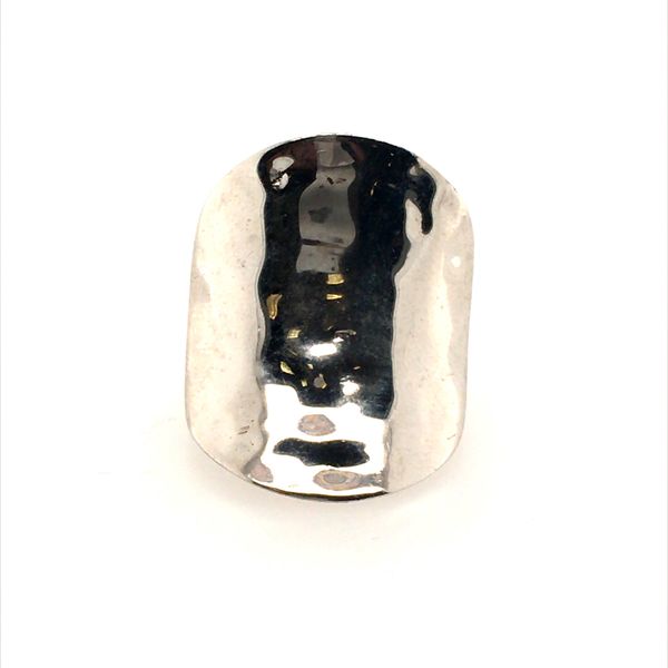 Sterling silver hammer finished ring Graham Jewelers Wayzata, MN