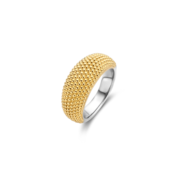 TI SENTO gold-plated silver dome ring 12277SY Graham Jewelers Wayzata, MN