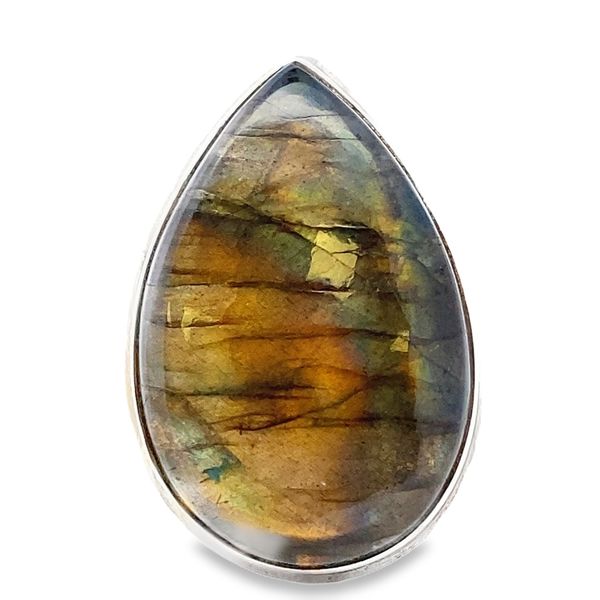 Sterling silver Labradorite Teardrop Shaped ring Graham Jewelers Wayzata, MN