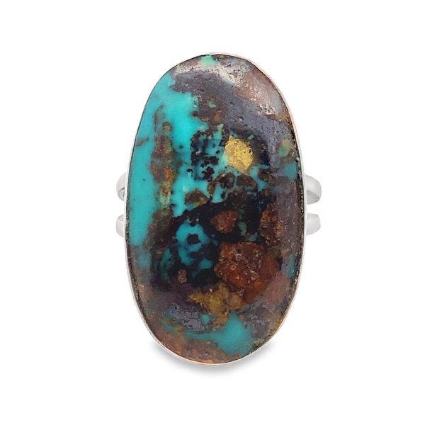 Sterling silver Navajo Hachita Turquoise ring Graham Jewelers Wayzata, MN